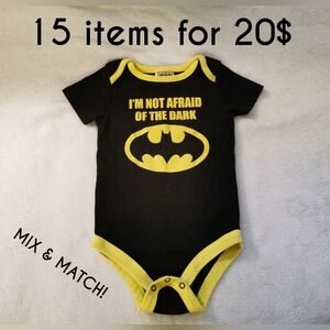 15/$20 | Batman Baby Onesie